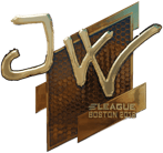 Sticker | JW (Gold) | Boston 2018 Sticker | JW (Gold) | Boston 2018 image
