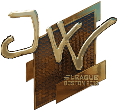 Sticker | JW (ゴールド) | Boston 2018