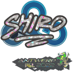Sticker | sh1ro (Glitter) | Antwerp 2022