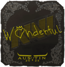 Sticker | w0nderful (Foil) | Austin 2025 image