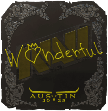 Sticker | w0nderful (キラ) | Austin 2025