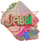 Sticker | jabbi (Holo) | Rio 2022 image