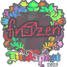Sticker | frozen (Holo) | Budapest 2025 Sticker | frozen (Holo) | Budapest 2025 image