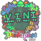 Sticker | VINI (Holo) | Budapest 2025 Sticker | VINI (Holo) | Budapest 2025 image