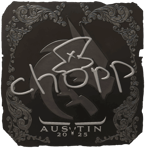 Sticker | chopper (Foil) | Austin 2025
