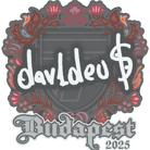 Sticker | dav1deuS | Budapest 2025 Sticker | dav1deuS | Budapest 2025 image