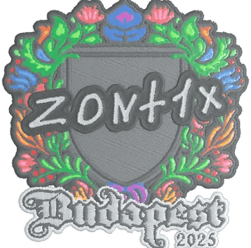 Calcomanía | zont1x (bordada) | Budapest 2025