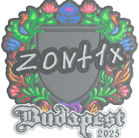Sticker | zont1x (Embroidered) | Budapest 2025 Sticker | zont1x (Embroidered) | Budapest 2025 image