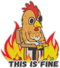 Sticker | This Is Fine image