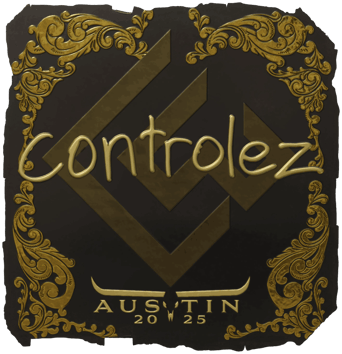 Sticker | controlez（金色）| 2025年奥斯汀锦标赛