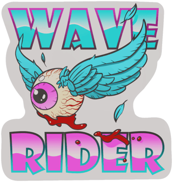 Sticker | Aallonratsastaja – Miami