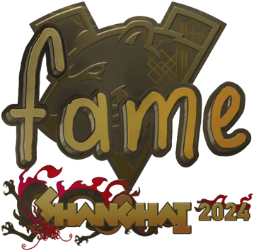 Sticker | fame (Gold) | Xangai 2024