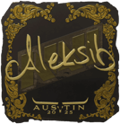 Sticker | Aleksib (Gold) | Austin 2025 image