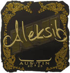 Sticker | Aleksib (Gold) | Austin 2025