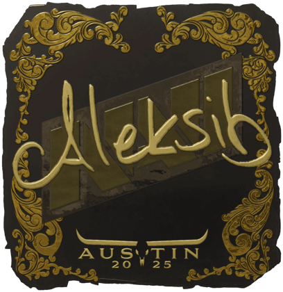 Sticker | Aleksib (Gold) | Austin 2025