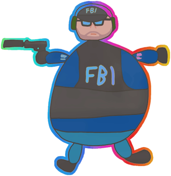 Sticker | Poorly Drawn FBI (ホログラム)