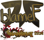 Sticker | blameF (Gold) | Shanghai 2024 Sticker | blameF (Gold) | Shanghai 2024 image