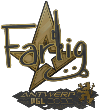 Sticker | Farlig (Gold) | Antwerp 2022