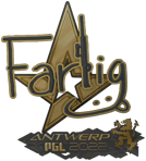 Sticker | Farlig (Gold) | Antwerp 2022