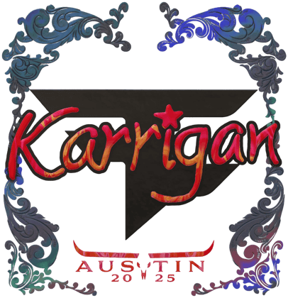 Sticker | karrigan (holográfica) | Austin 2025