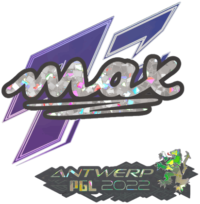 Sticker | max (Glitter) | Antuérpia 2022