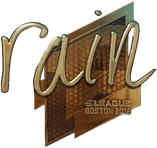 Sticker | rain (Gold) | Boston 2018
