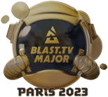 Sticker | BLAST.tv (Gold) | Paris 2023 Sticker | BLAST.tv (Gold) | Paris 2023 image