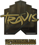 Sticker | TRAVIS (Gold) | Copenhagen 2024