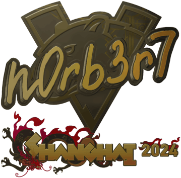 Sticker | n0rb3r7（黃金）| Shanghai 2024