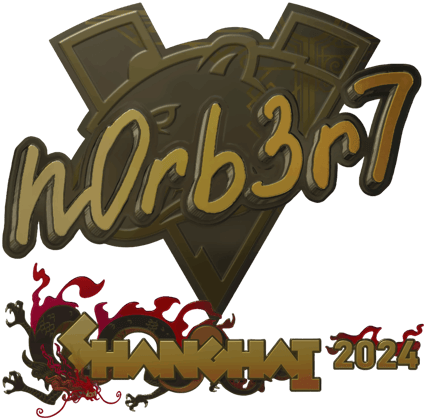 Sticker | n0rb3r7 (Altın) | Şanghay 2024