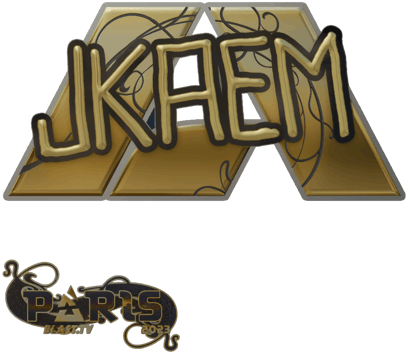 Sticker | jkaem (Gold) | Paris 2023