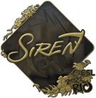 Sticker | S1ren (Gold) | Rio 2022 image