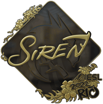 Sticker | S1ren (Gold) | Rio 2022