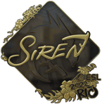 Sticker | S1ren (Gold) | Rio 2022