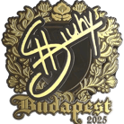 Sticker | siuhy (Gold) | Budapest 2025 image