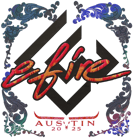 Sticker | efire (Holo) | Austin 2025 Sticker | efire (Holo) | Austin 2025 image