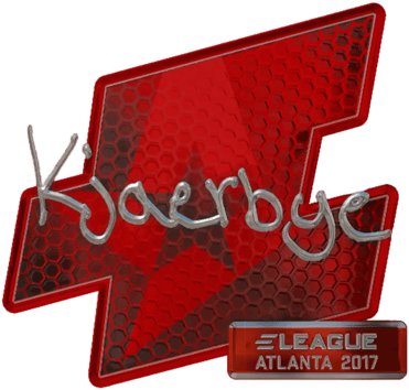 Sticker | Kjaerbye (reflectante) | Atlanta 2017
