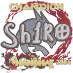 Sticker | sh1ro (Holo, Champion) | Shanghai 2024