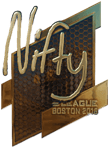 Sticker | Nifty (Gold) | Boston 2018