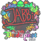 Sticker | jabbi (Holo) | Budapest 2025 Sticker | jabbi (Holo) | Budapest 2025 image