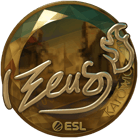 Sticker | Zeus (Gold) | Katowice 2019 image