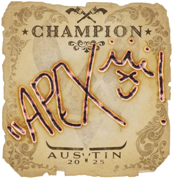 Sticker | apEX（冠军）| 2025年奥斯汀锦标赛