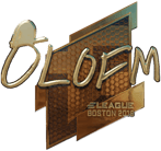 Sticker | olofmeister (Gold) | Boston 2018 image