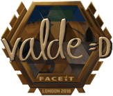 Sticker | v4lde (Gold) | London 2018 image