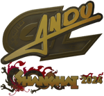 Sticker | aNdu (Gold) | Shanghai 2024 image