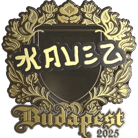 Sticker | kauez (Gold) | Budapest 2025 image