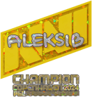 Sticker | Aleksib (Glitter, Champion) | Copenhagen 2024 image