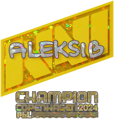Sticker | Aleksib (brokatowa, mistrz) | Kopenhaga 2024