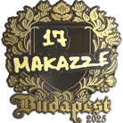 Sticker | makazze (Gold) | Budapest 2025 image