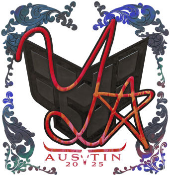 Sticker | yxngstxr (holograficzna) | Austin 2025